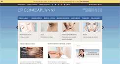 Desktop Screenshot of clinicaplanas.com