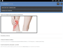 Tablet Screenshot of clinicaplanas.com